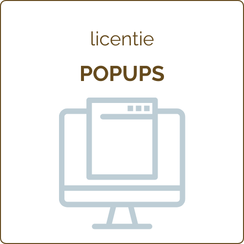 Licentie popups