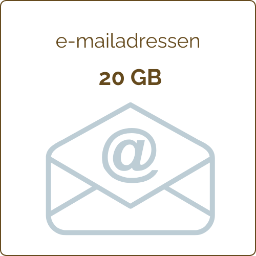 E-mailadressen 20 GB