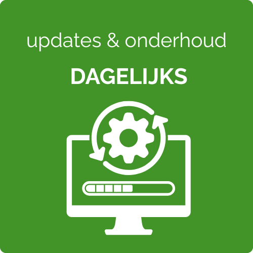 Dagelijks update & onderhoud per jaar